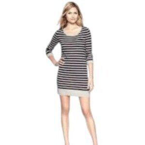 Gap Wool Blend Striped Sweater Dress Large